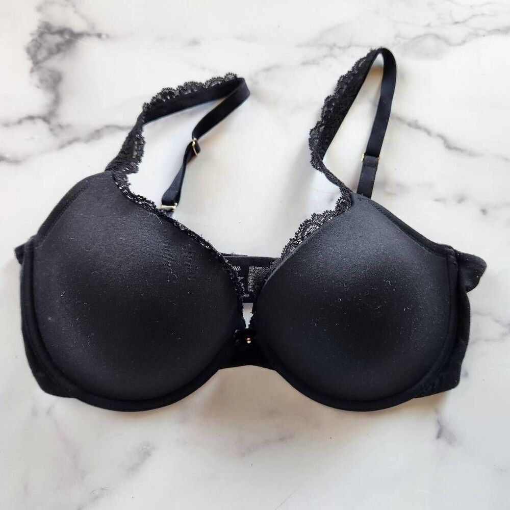 Soma 36D embraceable black padded push-up bra women's